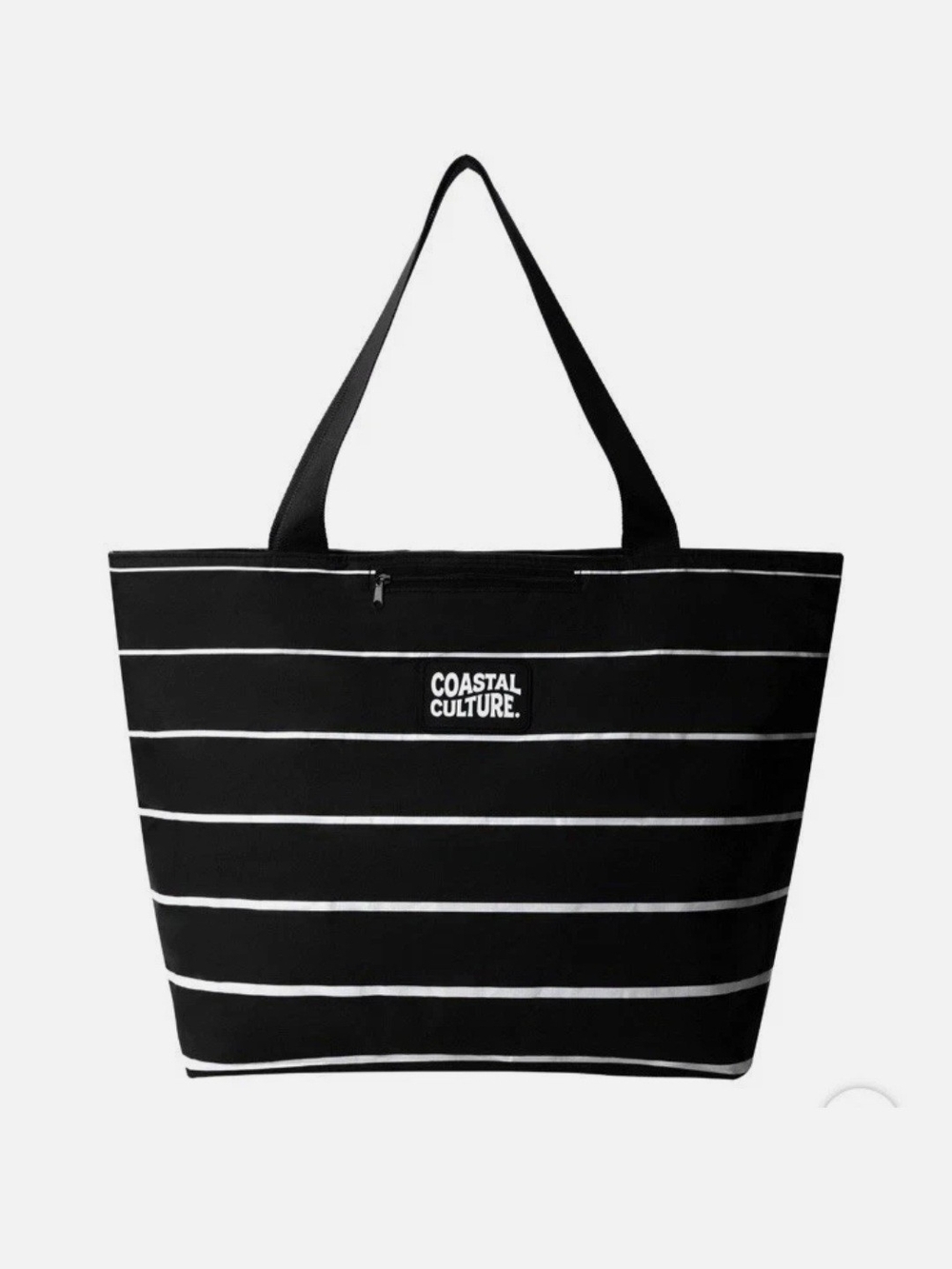 Coastal Culture Black & White Stripe Tote